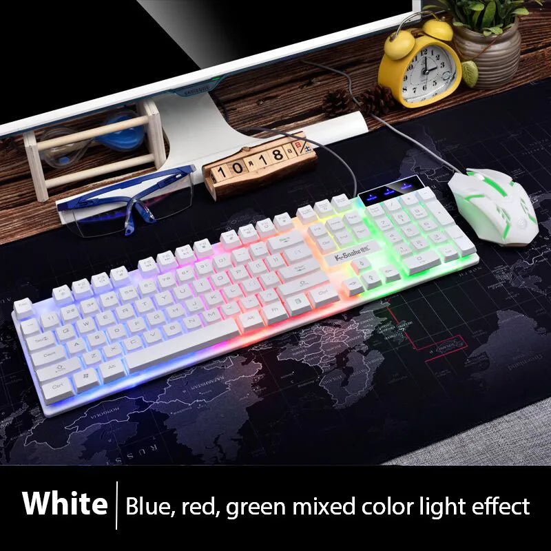 Luminous Waterproof Gaming Keyboard & Mouse Set