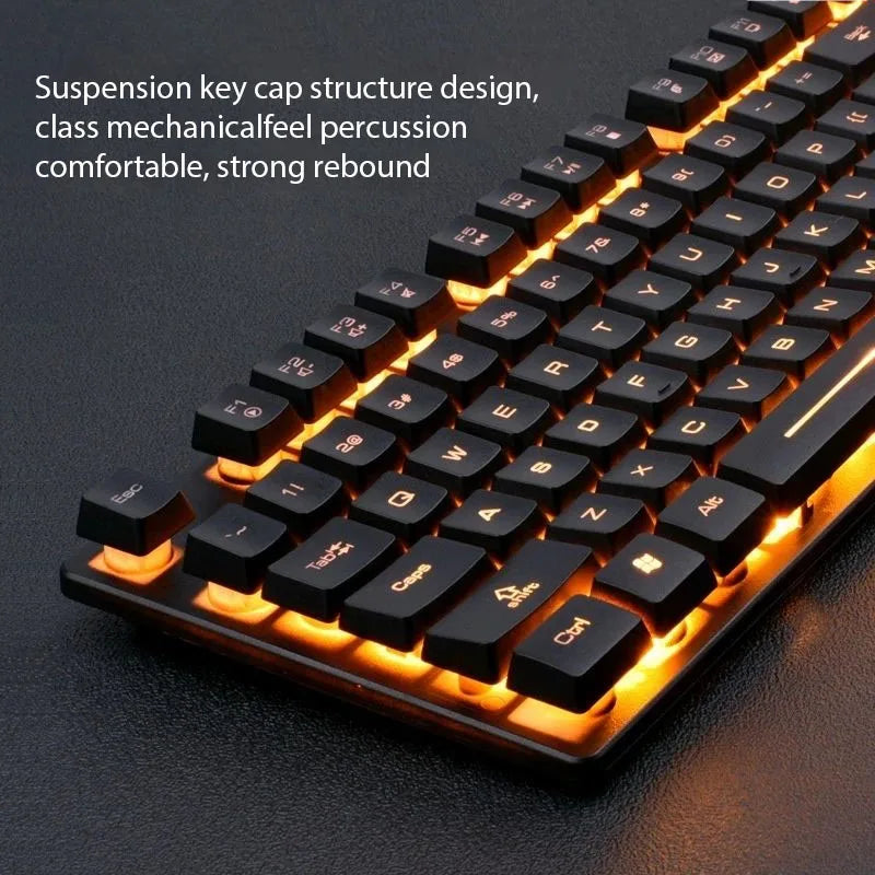 Luminous Waterproof Gaming Keyboard & Mouse Set