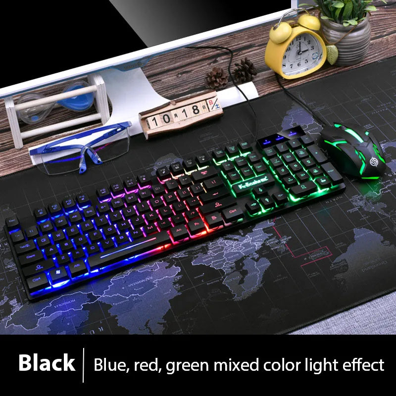 Luminous Waterproof Gaming Keyboard & Mouse Set