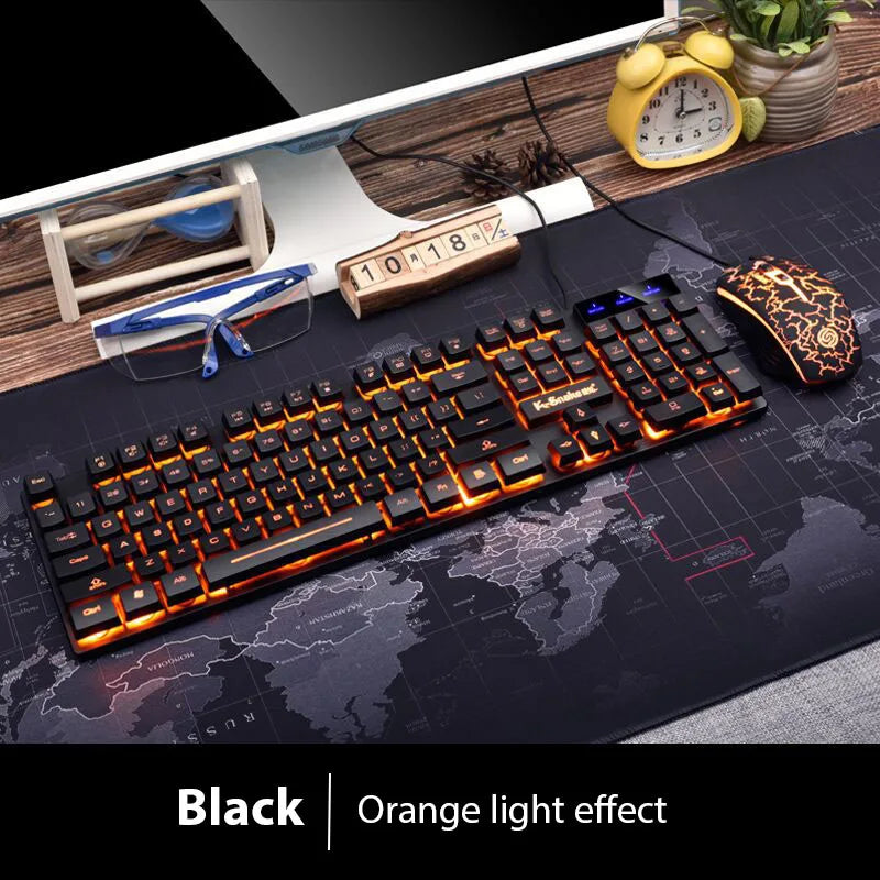 Luminous Waterproof Gaming Keyboard & Mouse Set